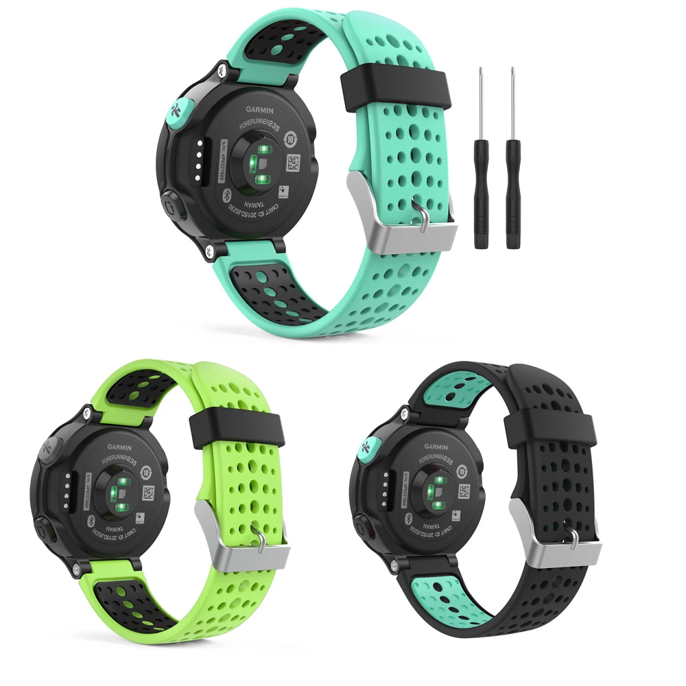 Ремешок для Garmin 235 сменные силиконовые ремешки Forerunner 235/235 Lite / 220/230 620/630/735XT ремешок