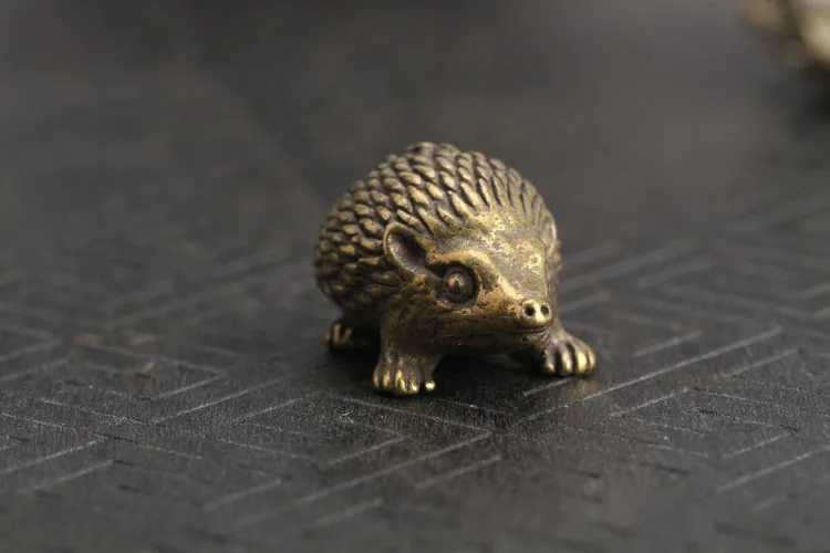 Copper Hedgehog Small Ornaments (2)