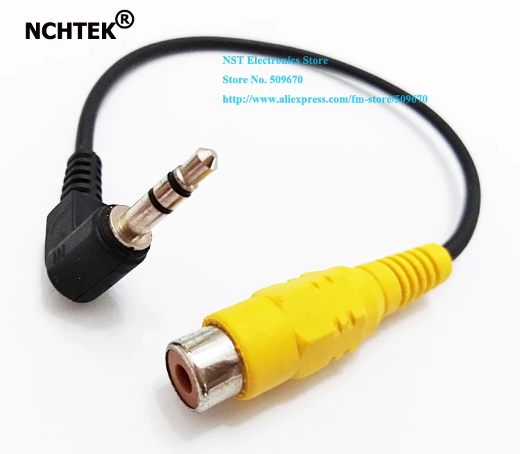 NCHTEK 90 градусный угловой 3 5 мм штекер стерео RCA гнездо av адаптер кабель для