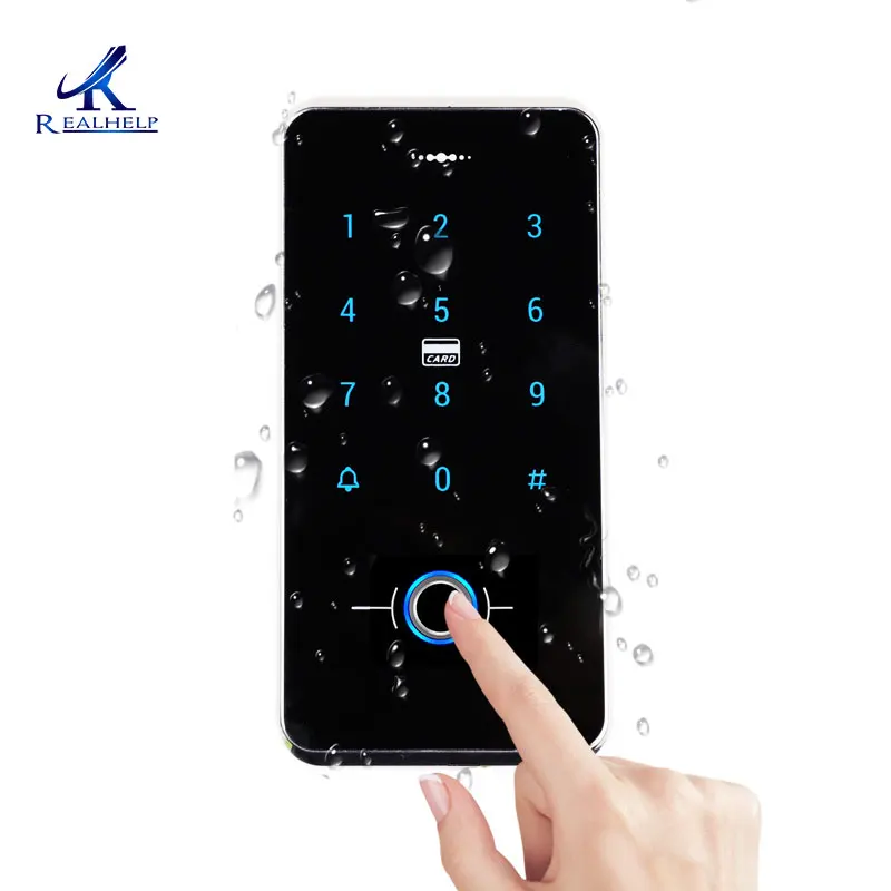 IP65 Outdoor Fingerprint Access Control Biometric Reader IC Card 13.56MHZ Gate Automation Systems Keyless Access Control