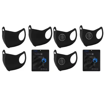 

3Pcs 3D Sponge Protective Mouth Mask Washable Reusable Outdoor Cycling Dust PM2.5 Fa Shield Cover with/no Valve