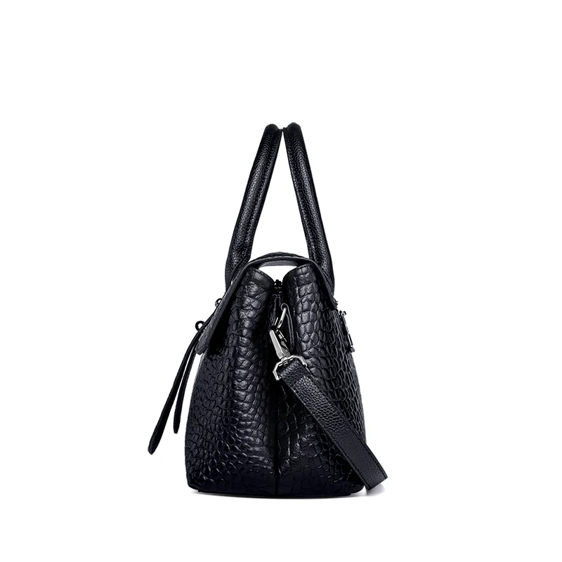 ZOOLER сумки из коровьей кожи, мягкие кожаные женские сумки, роскошные черные сумки-тоут, сумки для женщин среднего возраста, сумка-мессенджер WG218