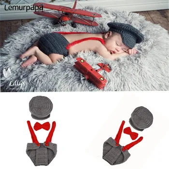 

Newborn Baby Photography Clothes 3pcs Cap suspender trousers Fotografia Bebe Ropa Clothing Infant Baby Photographie Accessories