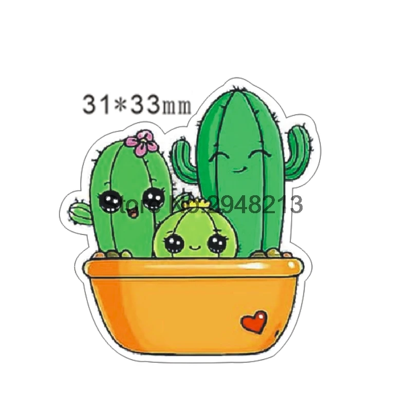 

31x33mm Cartoon plant resin Flatback Resin Planar Cabochon for DIY Craft Embellishments 50pcs/lot RET1569