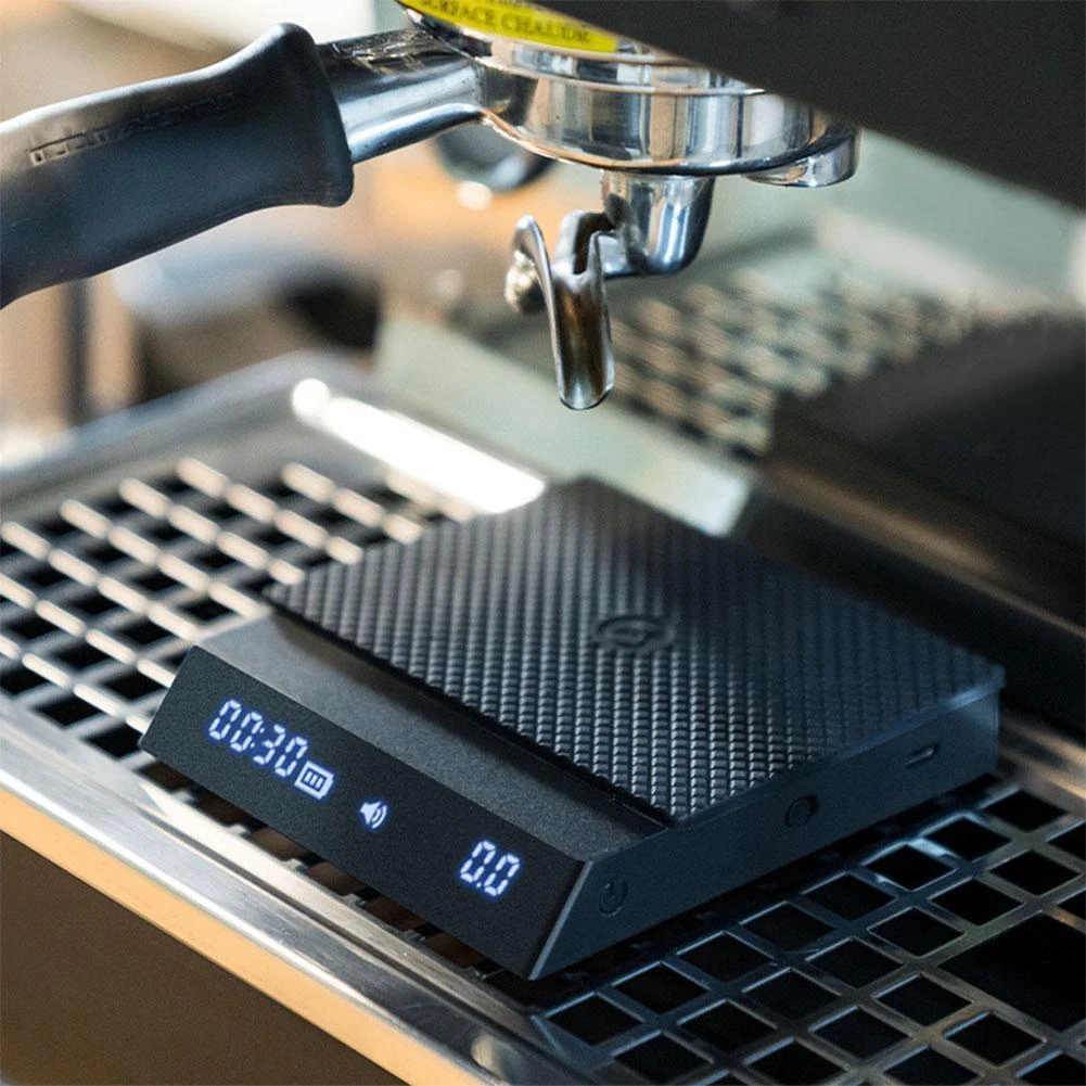Black Mirror Timemore Nano Basic Scale Pour Over Espresso Coffee 