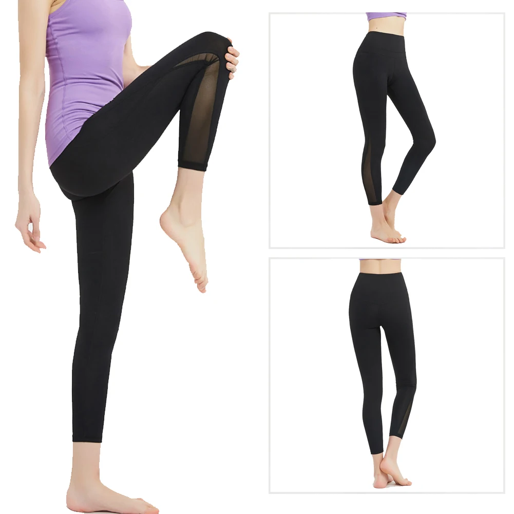 

Jogger Spring Gym Fitness Ladies 3D Cutting High Waist Yoga Pants Elastic Quick Dry Sports Slim Summer 3/4 Length