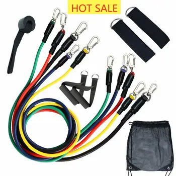 

11pcs/set Pull Rope Fitness Exercises Resistance Bands Latex Tubes Pedal Excerciser Body Training Workout Yoga 40P