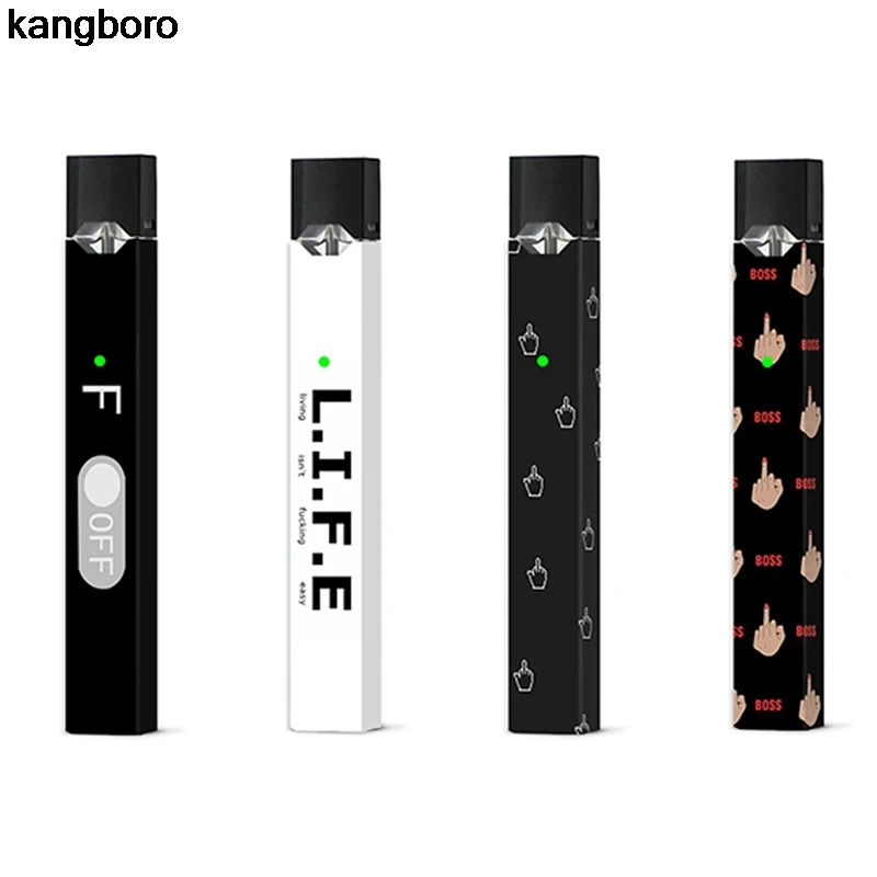 Funda protectora para cigarrillo electrónico, calcomanías de personalidad para JUUL, pegatinas estéreo 2.5D