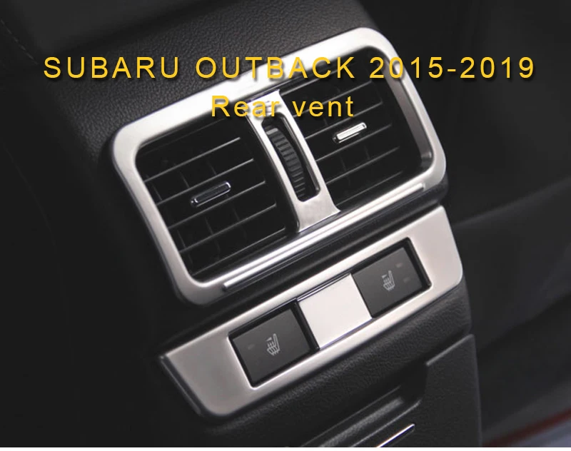 Для Subaru Outback- автомобильный Стайлинг задняя A/C вентиляционное отверстие выход панель Крышка обрезная рамка аксессуары для интерьера