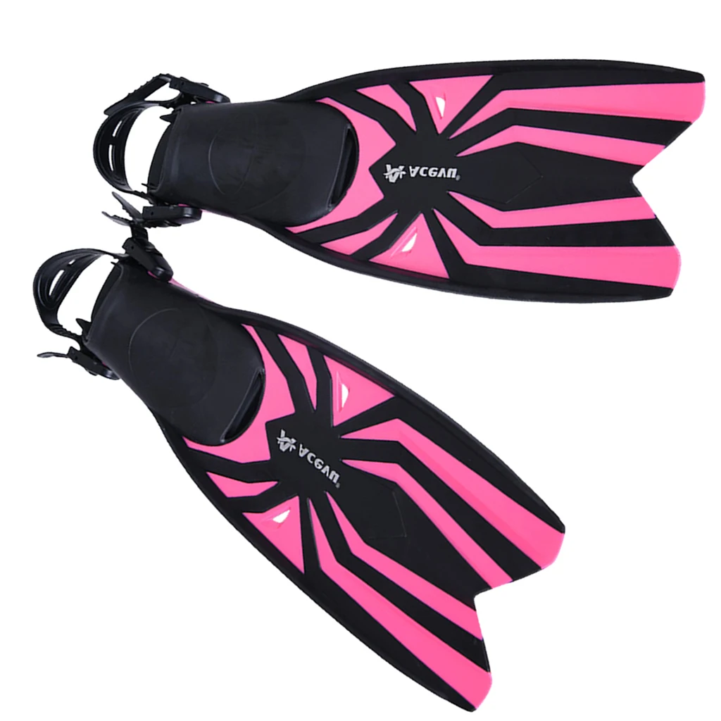 Diving Snorkeling Scuba Fins Open Heel Flippers Shoes Adjustable Fin Diving Fins for Swim Training Scuba Diving Snorkeling