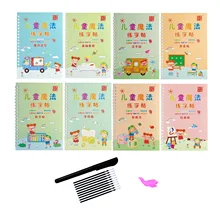 

Sank Magic Practice Copybook Reusable Magic Handwriting Copybook Set Calligraphic Letter Writing Practice Workbook For Children