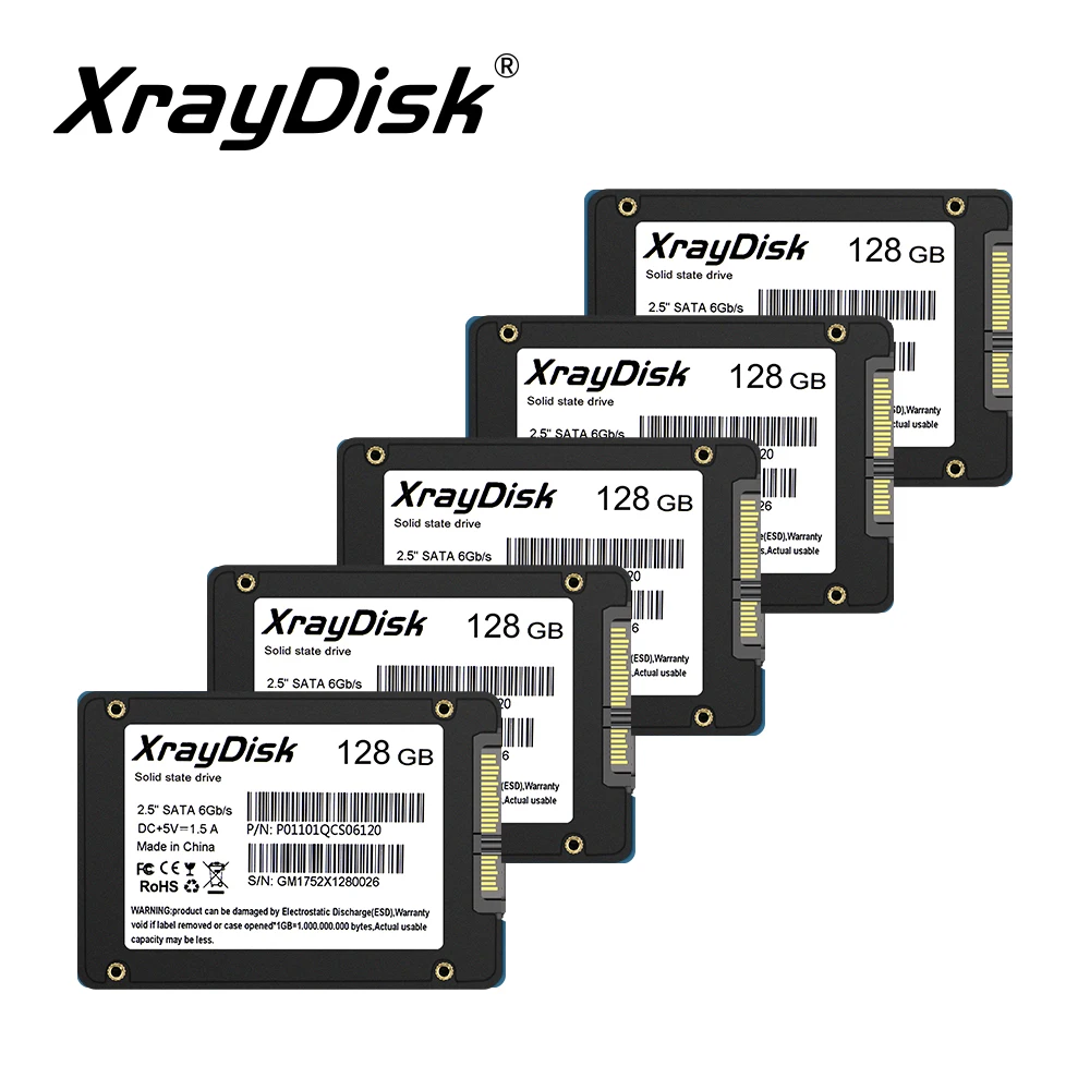 Xraydisk оптовая продажа Sata3 Ssd 128 ГБ * 5 120 Hdd 2 жесткий диск дюйма Внутренний