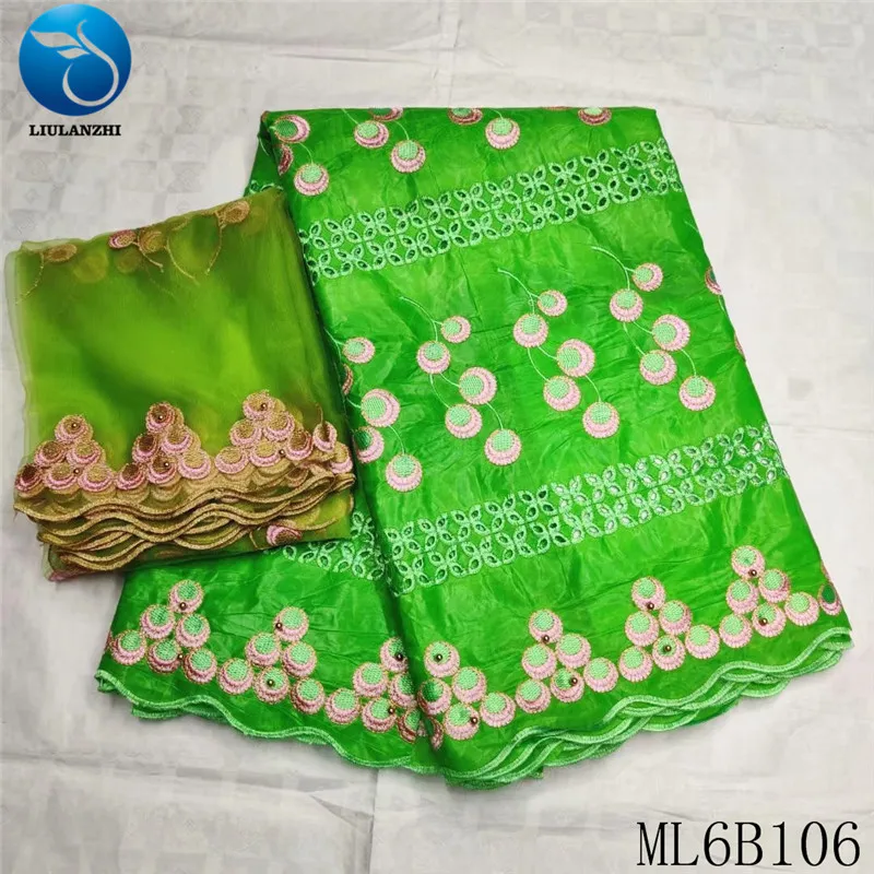 

LIULANZHI 2019 african bazin fabric brocade cotton fabric patchwork 7yards sewing fabric Riche Bazin ML6B106