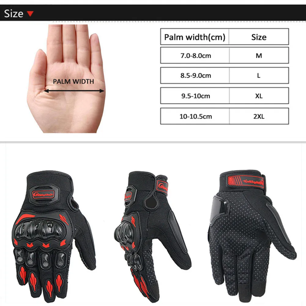 Motorcycle Gloves for Men Woman Breathable Non-slip Touch Screen Riding Racing Driving Outdoor Sport Protective Gloves MCS-21