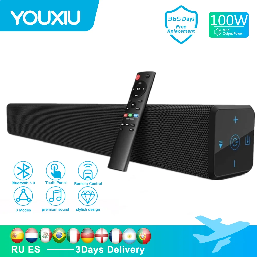 100 Вт динамики Soundbar с сабвуфером Caixa De Som Bluetooth для Anker Soundcore Motion Plus Tv Nest Google