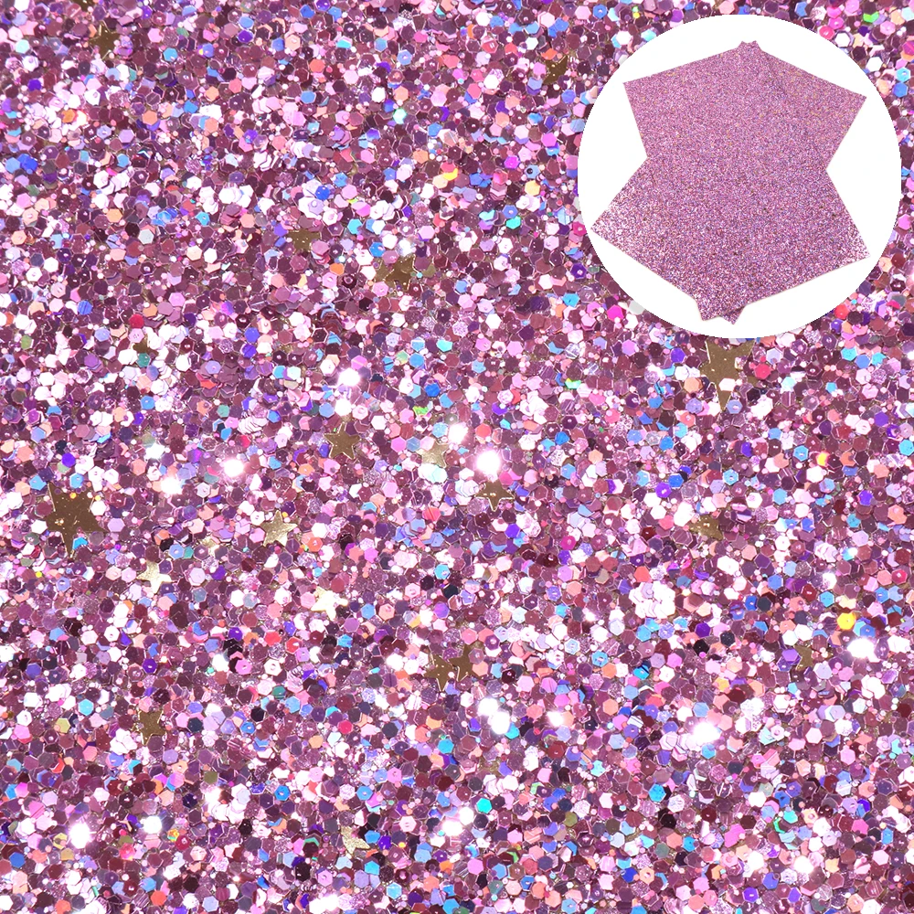 20*34cm Sequins Chunky Glitter Synthetic Leather,DIY handmade materials For bag shoes phone case,1Yc7357 - Цвет: 20x34cmpastablechunk