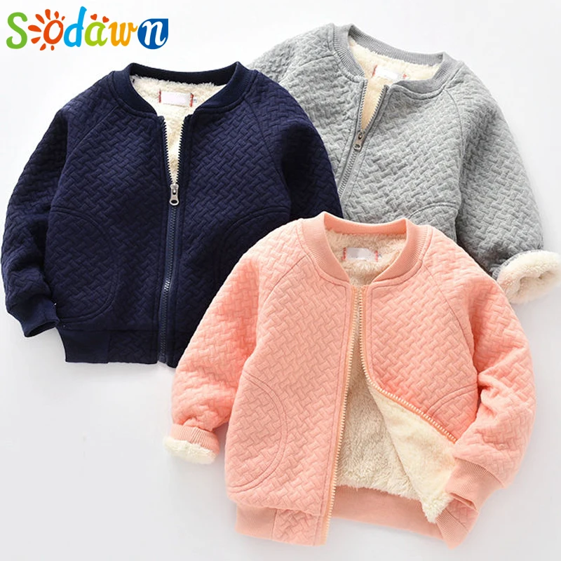 Sodawn/пальто для малышей; коллекция года; осенне-зимняя куртка для маленьких девочек; детская верхняя одежда; плотное пальто; детская одежда для мальчиков и девочек