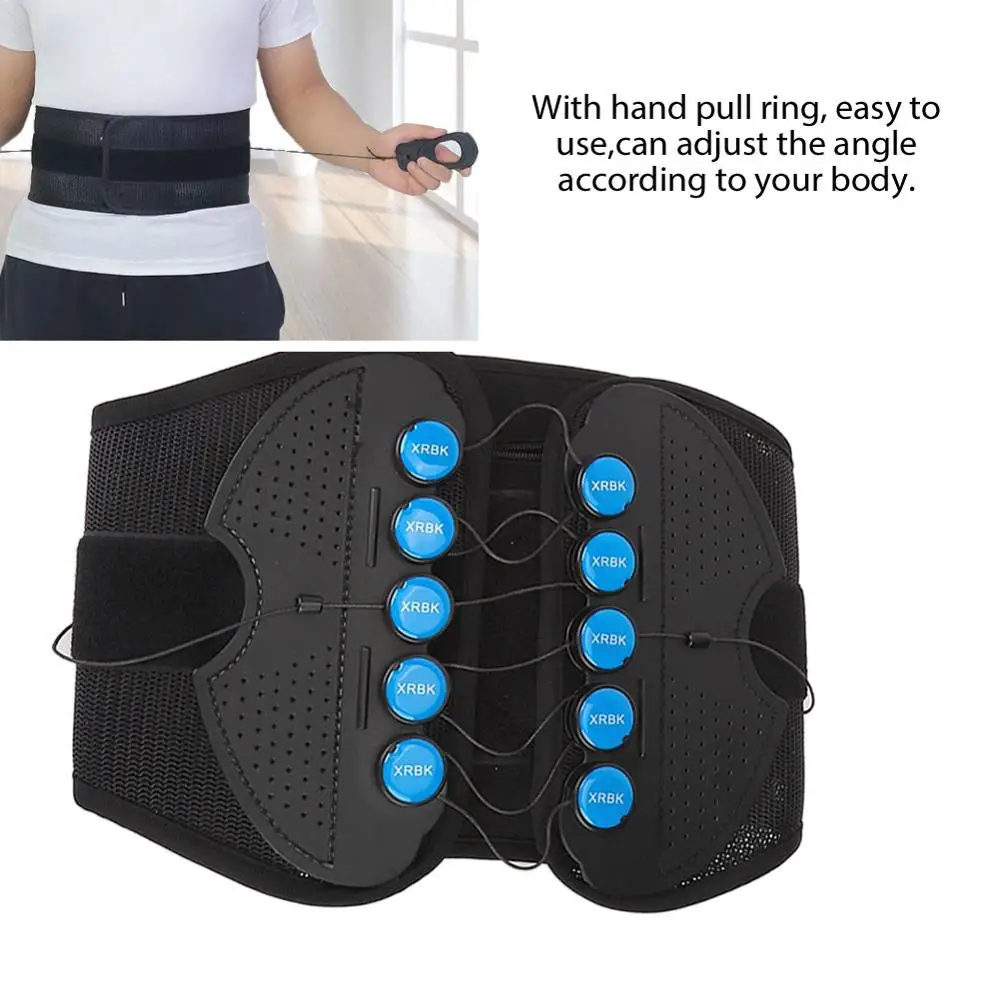 

Size S Medical Adult Drawstring Waist Lumbar Rehabilitation Waist Fixing Protective Gear With Splint Relief Straps Adjustable
