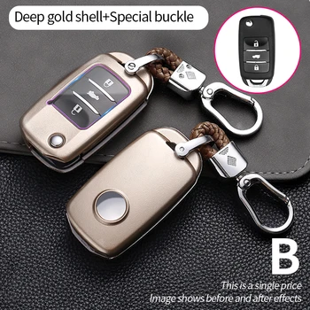 Carbon Fiber Car Smart Key Cover Case Fob For Changan CS75 EADO CS35 RAETON CS15 V3 V5 V7 2020 2021 Protect Shell Accessories - Carbon Fiber Car Smart Key Cover Case Fob For Changan CS75 EADO CS35 RAETON CS15