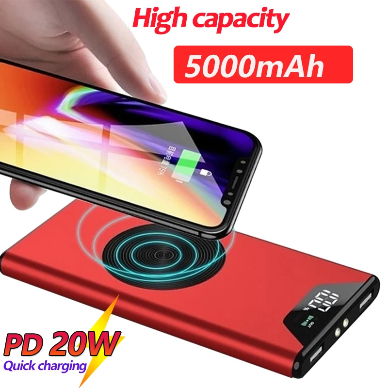 Fast Charging Power Bank 50000mAh Mobile Phone External Battery Charger with LED Light Digital Display Outdoor Portable Charger best wireless power bank