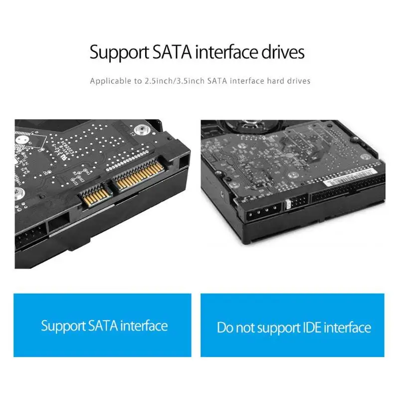 ORICO 5-Bay SATA to USB3.0 жесткий диск Док-станция 2,5/3,5 дюймов HDD чехол 60 ТБ Максим 6 Гбит/с высокоскоростной USB3.0 type-B корпус
