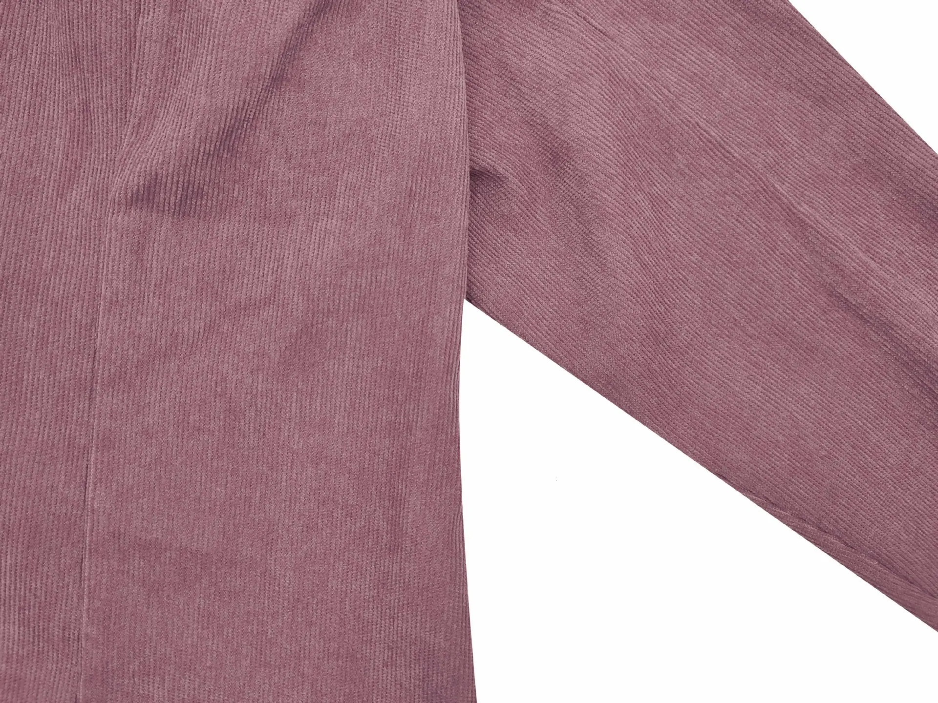 Розовая винтажная Осенняя Вельветовая куртка женская однотонная куртка с длинными рукавами женская зимняя черная Формальное пальто больших размеров для леди