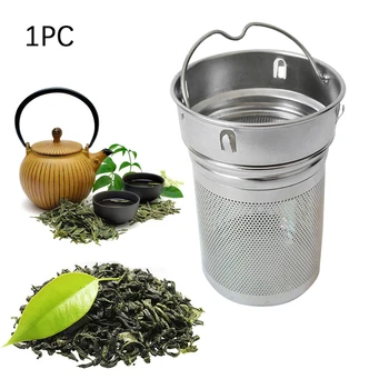 

TTLIFE Drinking Tea Infusers Portable Office Tea Strainer Stainless Steel Laser Hole Spice Cup Hiking Two Mesh Home Bottle