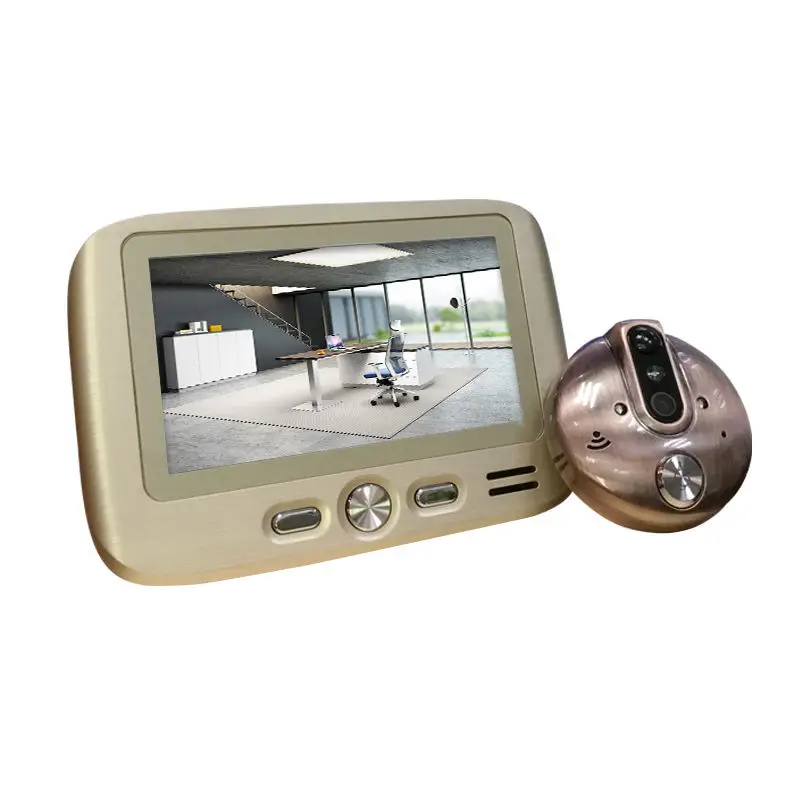 

ABKT-Home Peephole Camera Hd Viewer 4.3 Inch 100W Pixel Electric Door Viewer Lcd Security Camera Monitor 120 Degree Angle Lens N