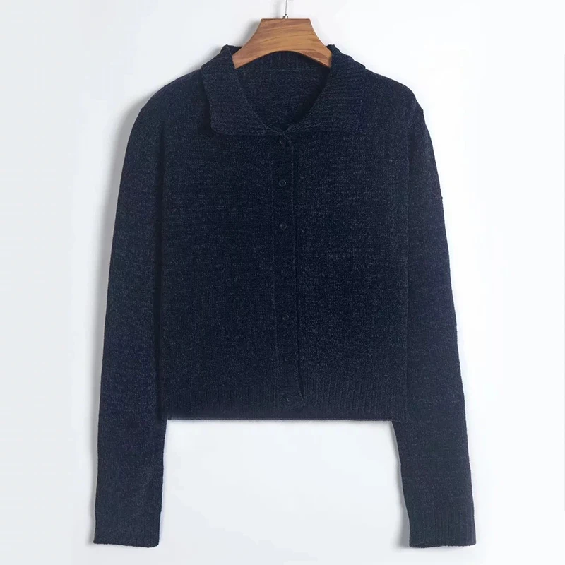 Harajuku/Винтажный вязаный кардиган для девочек, свитер, осенний свитер с отложным воротником, Повседневная Свободная мягкая уютная одежда для женщин