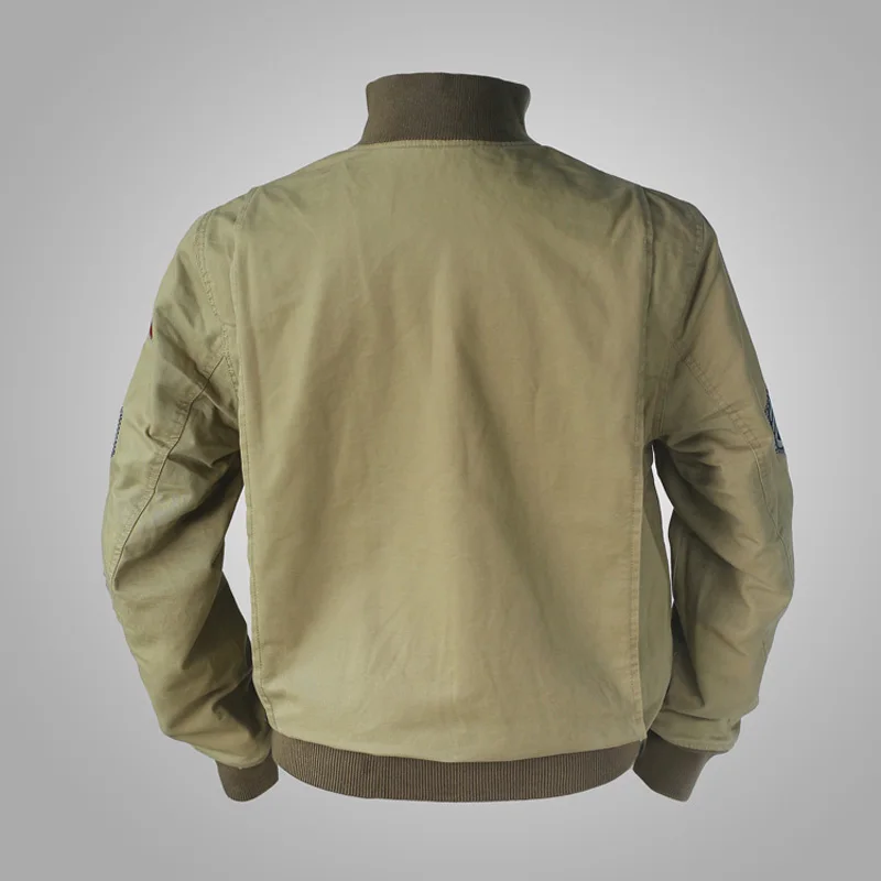 Куртка мужская шерстяная в стиле милитари с накладными карманами 36 44|mens military