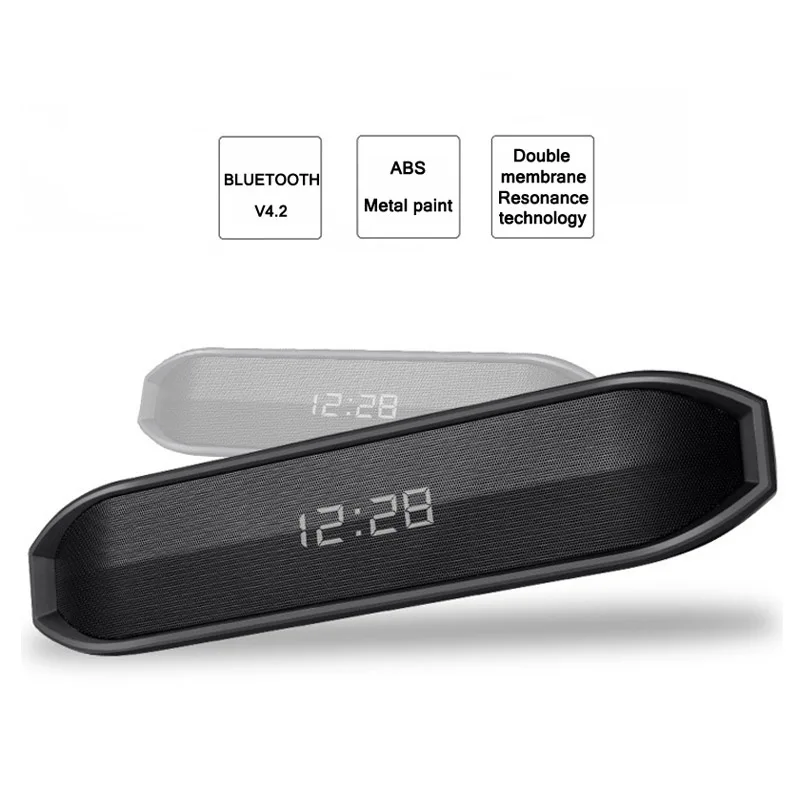 bluetooth speaker with clock display