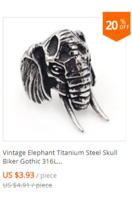 Retro Mens Rings 316L Stainless Steel For Male Boyfriend Biker Jewelry Golden Blue CZ Crystal Stones Skull Eagle Ring 2021 New