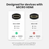 UGREEN Micro HDMI адаптер высокоскоростной Мужской и Женский HD 4K 3D для Raspberry Pi 4 GoPro Mini HDMI к HDMI адаптер 22 см HDMI кабель ► Фото 3/6