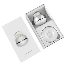 Вибрационная Очищающая щетка Беспроводная зарядка Водонепроницаемая 2 насадки для щеток 3 режима Отшелушивающий Прочный Электрический очищающий массажер