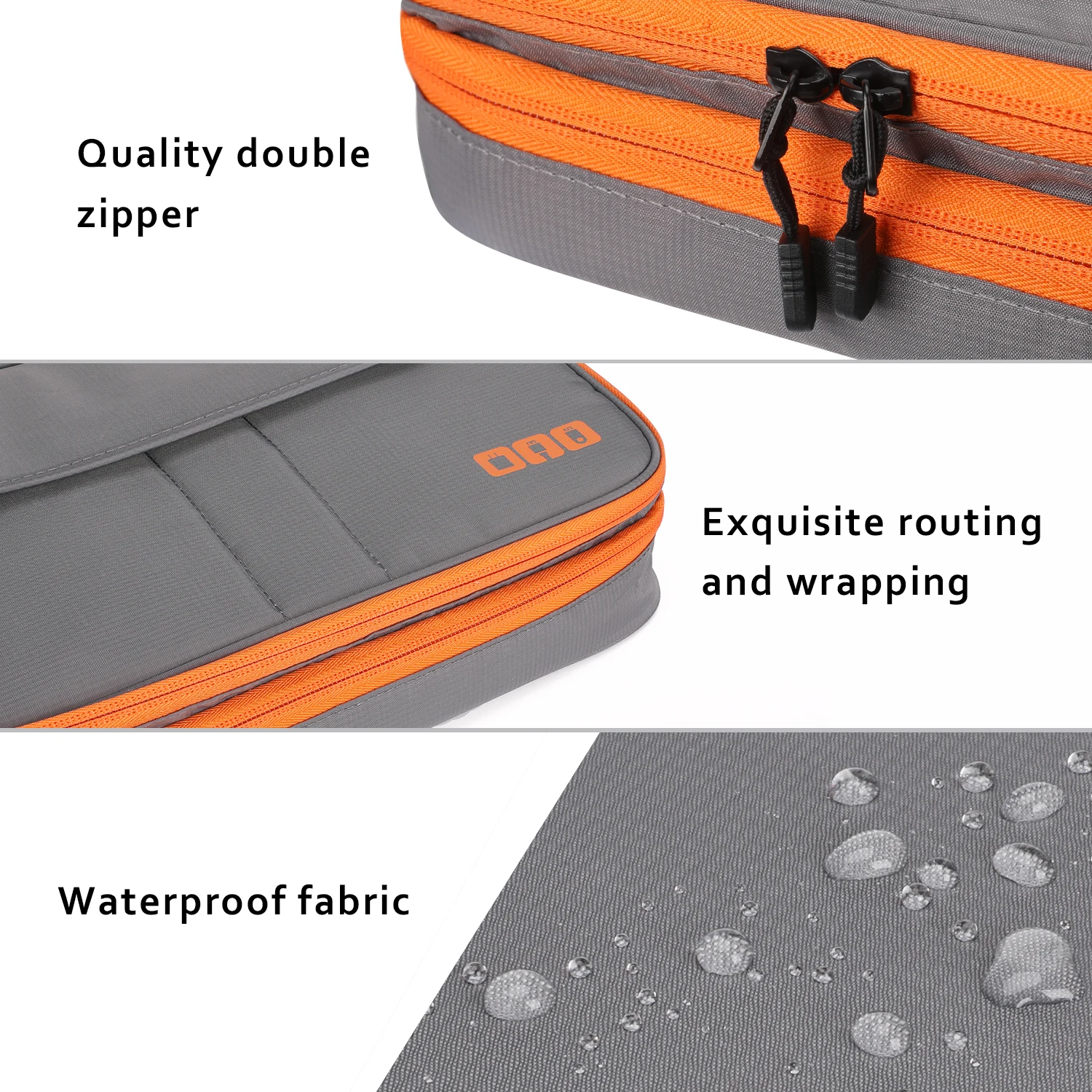 Travel Electronic Accessories Thicken Cable Organizer Bag Portable Case for Hard Drives, Cables, Charge, Kindle, iPad 10.2