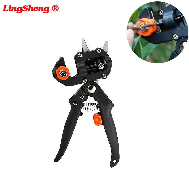 Garden Pruner Chopper Vaccination Cutting Fruit Tree Vaccination Multi-function Garden Grafting Tool with 3 Blades Plant Shears