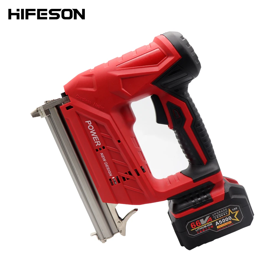 Wireless Electric 1022J  Nail Guns 1500/3000MA Nailer Stapler Tools for Furniture Frame Carpentry Wood working