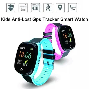 

Smart Watch GPS tracker kids Smartwatch ip67 waterproof Remote photo Children Student Call Monitor watch large battery 420mah
