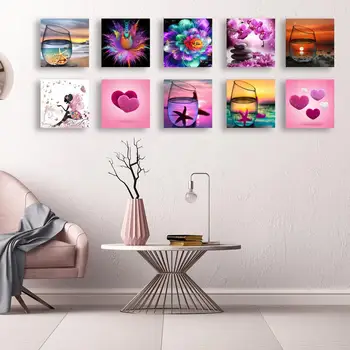 

5D DIY Full Drill Diamond Painting Cross Stitch Needlework Craft Mosaic Kits Living Room Bedroom Home Decoration