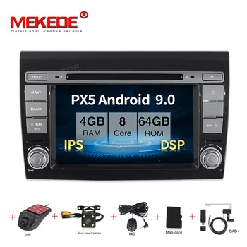 

MEKEDE HD PX30 Android 9.0 Car DVD GPS Navigation Multimedia Player For Fiat/Bravo 2007-2012 BT Radio am fm Wifi USB 16G MAP