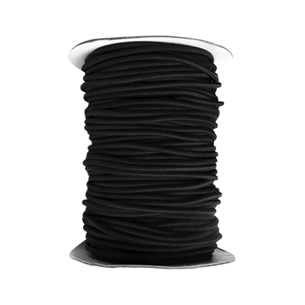 4mm x 10m High Tenacity Elastic Bungee/Shock Cord Tie Down Marine Rope Black