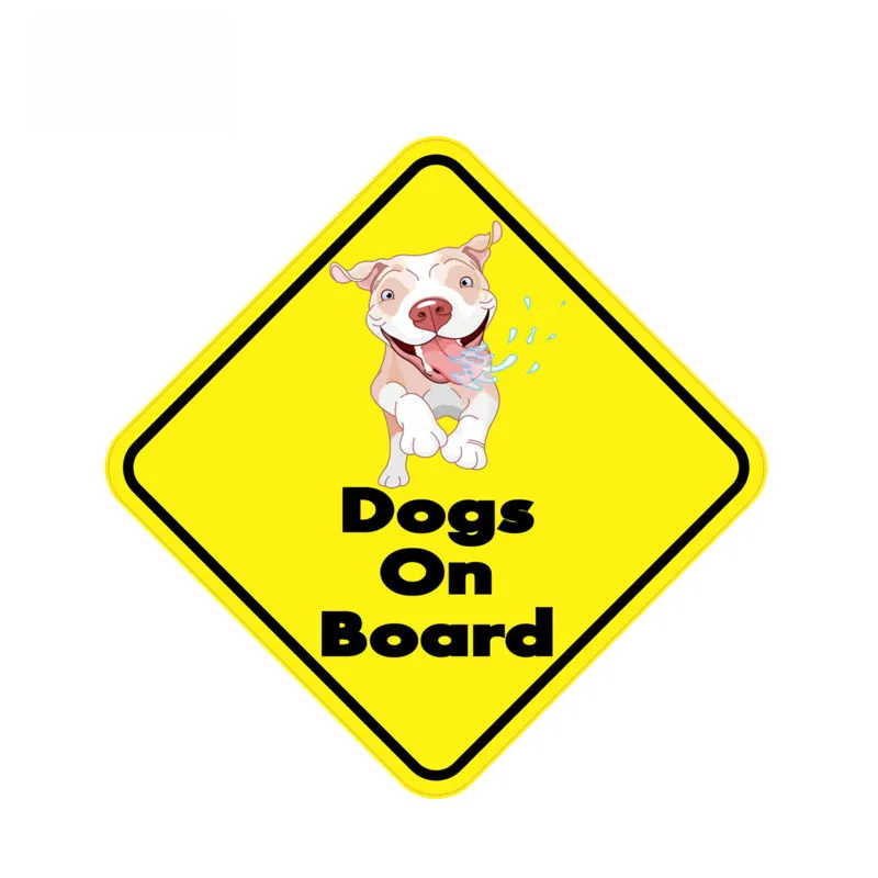 

Personality Warning Dogs on Board Funny Decal PVC Car Sticker,12cm*12cm
