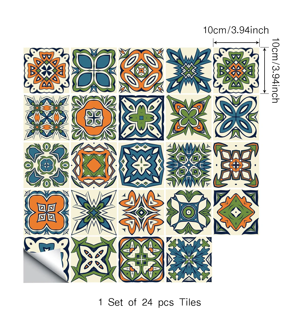 24 шт. водонепроницаемые наклейки для плитки | Дом и сад