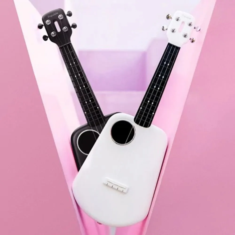 Populele 2 23 Inch Carbon Fiber USB Smart Ukulele APP Control Bluetooth 4.0 With Led Lamp Beads For Beginner