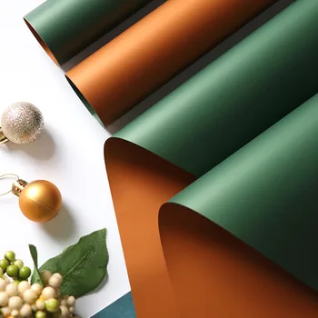 

20Pcs New Two-color Waterproof Flower Wrapping Paper Handmad Gift Bouquet Flowers Package Floral Christmas ScrapbookPaper60*60cm