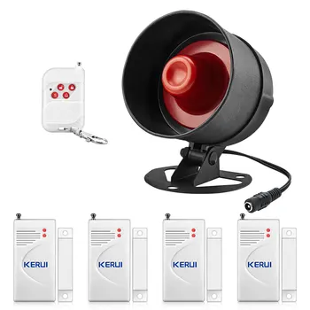 

KERUI Home Motion Detector Protection Kits 100dB Wireless Local Siren Speaker Burglar Alarm System