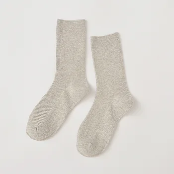 

2020 spring and autumn new solid color casual cotton socks for children gray