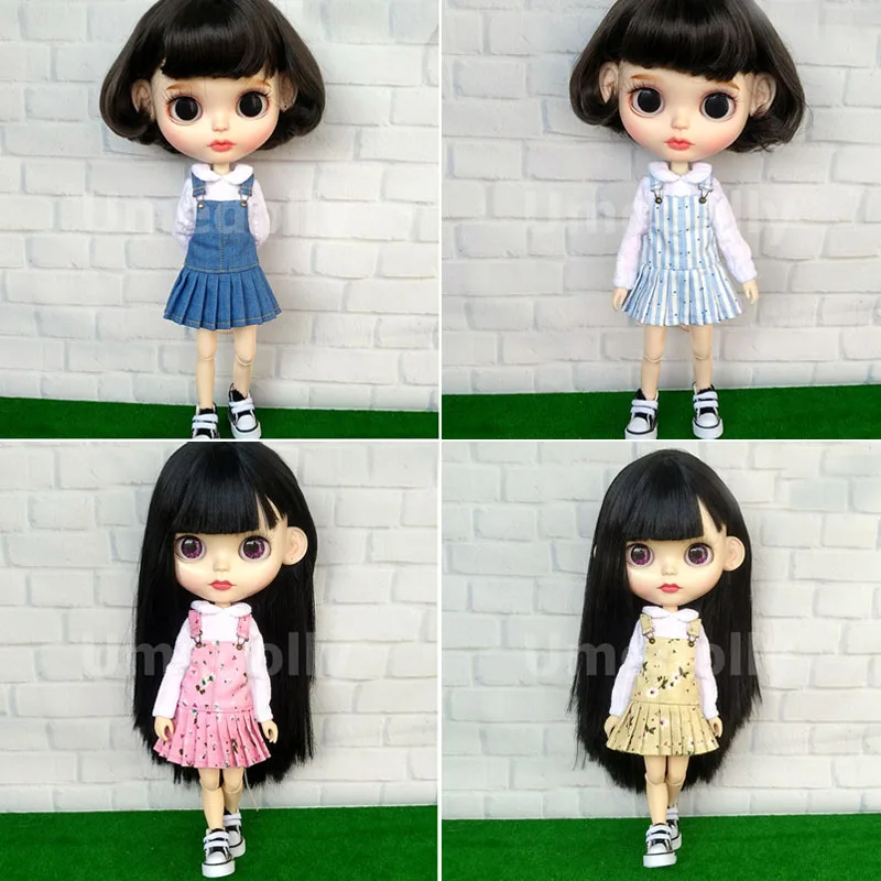 1 шт. красивые рубашки платье на бретельках для кукол Blyth Barbies Licca A11 OB24 OB27 1/6 BJD Momoko