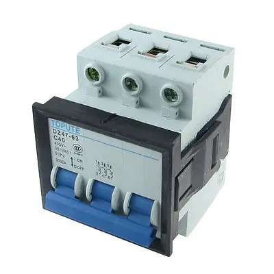 

AC 400V 40A 3P Miniature Mini Circuit Breaker DZ47-63 C40