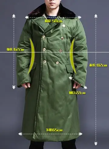Green Мужское зимнее пальто, Ветровка из хлопка в стиле милитари, утолщенное пальто с хлопковой подкладкой, армейская зеленая Китайская одежда для мужчин, униформа - Цвет: Green